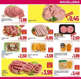 Volantino A&O Pagina 5: AMADORI LE BIRBE RINGS €3,59, PANCETTA A FETTE €0,65