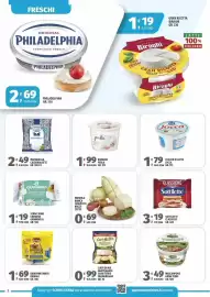 Volantino Vivo Supermercati Pagina 2: PROVOLA BIANCA CASEIFICIO BRIZZI €0,69, Stracchino cremoso Granarolo €1,19