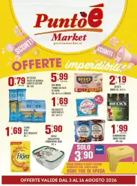 Volantino Punto é market Pagina 1: Sammontana Barattolino €1,99, Flora riso Bell'insalata €1,69
