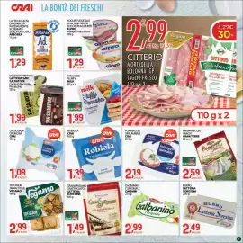 Volantino Crai Pagina 7: Formaggio spalmabile Crai €2,19, Dessert cremoso Latteria San Salvatore €1,99