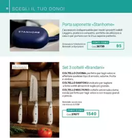Catalogo Stanhome Pagina 32: Set 3 coltelli «Brandani» €1.540,00, Porta saponette «Stanhome» €95,00