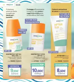 Catalogo Stanhome Pagina 82: STANHOME AFTER SUN €8,50, STANHOME SUN PROTECT SPF 50+ €9,99
