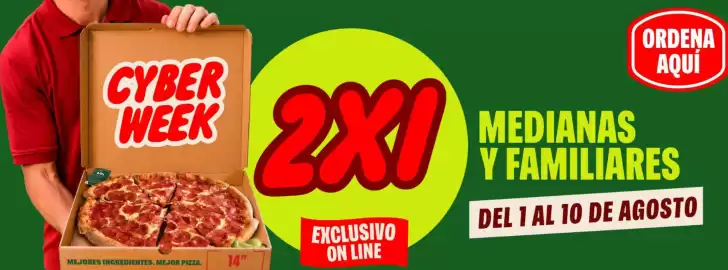 Catálogo Papa John's Página 1