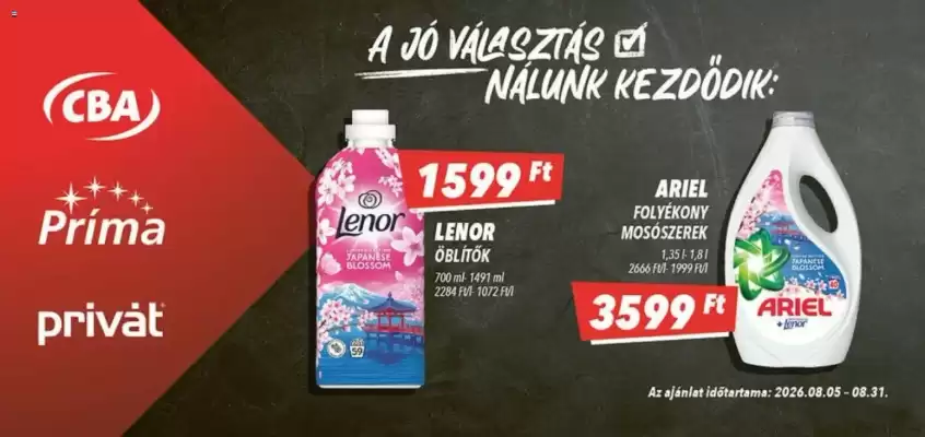 Príma (érvényes eddig: 31-08)