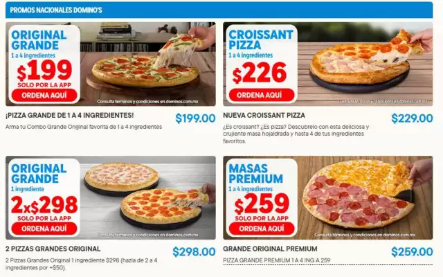 Domino's Pizza (válido hasta 2-11)