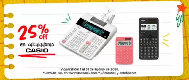 Catálogo OfficeMax Página 5: Casio calculadoras