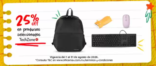Catálogo OfficeMax Página 7: Techzone en productos seleccionados