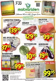Matvärlden Tensta reklamblad vecka 32 Sida 1
