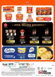 Catálogo Supermercados São Vicente Página 2: Margarina Delícia Com Sal €9,39, Linguiça Seara Sabores €17,99