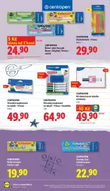 Lidl leták Strana 10: CENTROPEN Tornádo Cool kuličkové pero €22,90, CENTROPEN Roller Tornado Fruity s vůní €19,90