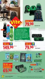 Lidl leták Strana 14: Školní penál €79,90, Sportovní vak €79,90
