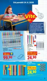 Lidl leták Strana 25: Crelando Psací potřeby €24,90, CRELANDO Gelová pera – 48 kusů €99,90