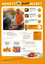 Nemetz Markt Flugblatt Seite 2: Carpaccio Black Angus Beef €19,99, Carpaccio Garnelen €13,99