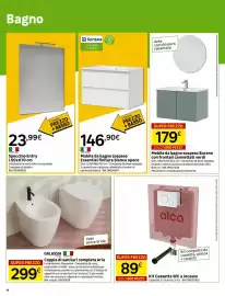 Volantino Leroy Merlin Pagina 16: Coppia di sanitari completa Aria €299,00, Kit Cassetta WC a incasso alca €89,00