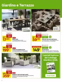 Volantino Leroy Merlin Pagina 2: Salotto in resina Scandi 4 posti KETER €359,00, Sedia Julie KETER €17,90