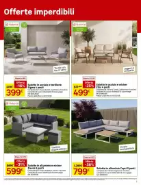 Volantino Leroy Merlin Pagina 7: Salotto in alluminio e wicker Davos 6 posti €599,00