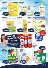 Azúr akciós újság Oldal 3: Garnier fructis hair food pakolás €2.290,00, Garnier textil maszkok €1.050,00