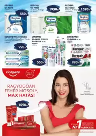Azúr akciós újság Oldal 4: Regina wc papír €550,00, Regina kéztörlő €1.590,00