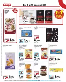 Volantino Coop Pagina 14: Fette Biscottate Mulino Bianco Barilla €1,15, Merenda Kinder Colazione Più €2,49