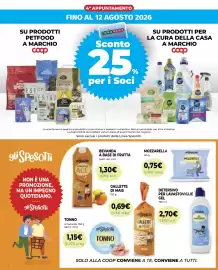 Volantino Coop Pagina 2: Mozzarella €0,75, Wondas Gel Lavastoviglie €2,70
