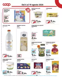 Volantino Coop Pagina 8: Parmigiano Reggiano D.O.P. grattugiato fresco €1,15, Formaggio Biraghi €5,79