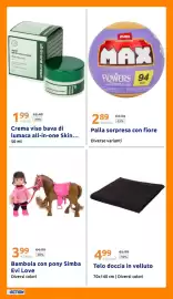 Volantino Action settimana 32 Pagina 31: Telo doccia in velluto €4,99, Bambola con pony Simba Evi Love €3,99