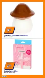Volantino Action settimana 32 Pagina 6: Statuetta autunnale in ceramica €0,49, Set da barba Silea €2,49
