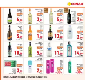 Volantino Conad Pagina 16: BRANCA MENTA €10,90, LONDON DRY GIN BOMBAY SAPPHIRE 700 ml €14,99