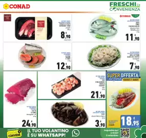 Volantino Conad Pagina 3: CALAMARI €18,95, TENTACOLI DI POLPO SAPORIDEIDE CONAD €8,90