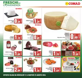 Volantino Conad Pagina 6: Formaggio Leerdammer €1,19, Ricotta Vaccina Conad €0,39