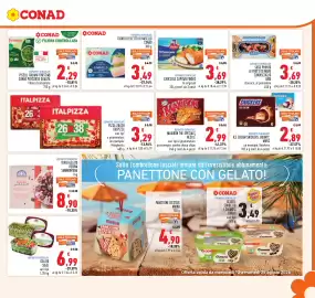 Volantino Conad Pagina 9: PANETTONE D'ESTATE MAINA €4,90, PIZZA 26X38 ITALPIZZA €3,29