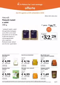 Volantino NaturaSì Pagina 24: Mix frutta: cocco, anacardi e mango NaturaSi €4,23, Semi di zucca decorticati NaturaSi €4,16