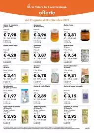 Volantino NaturaSì Pagina 25: Composta di pesca NaturaSi €3,87, Trofie di semola di Russello €2,95