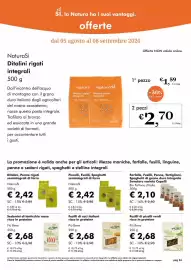 Volantino NaturaSì Pagina 26: Fusilli di ceci italiani ricco in proteine Più Bene €2,68