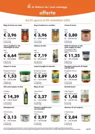 Volantino NaturaSì Pagina 28: Crema di Tonno IASA €3,80, Sugo al salmone e zucchine IASA €3,96