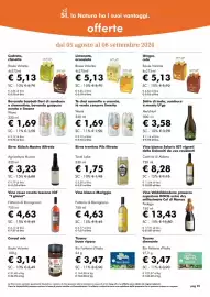 Volantino NaturaSì Pagina 35: Tisana buon riposo Bio Fattorie d'Italia €3,47, Sidro di mela, sambuco e menta U'go €3,58