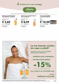 Volantino NaturaSì Pagina 40: Scrub corpo fiordaliso e noccioli di albicocca Bjobj €10,20