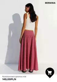 Bershka gazetka tydzień 32 Strona 5: Spódnica rozkloszowana midi Bershka €149,00
