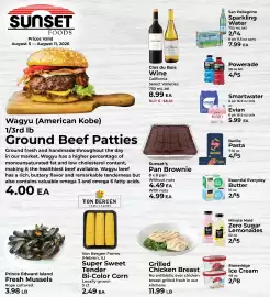 Sunset Foods weekly ad week 32 Page 1