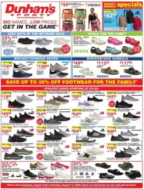 Dunham's Sports weekly ad week 32 Page 1