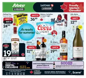 Sobeys Liquor flyer week 32 Page 1