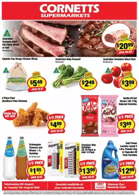 CORNETTS (valid until 11-08)