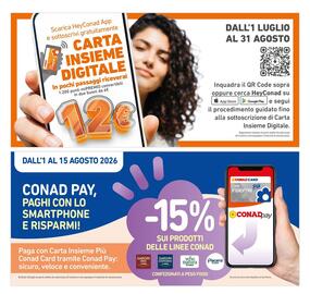 Volantino Conad Superstore settimana 32 Pagina 8: Carta Insieme Digitale €12,00