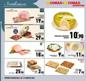 Volantino Conad Superstore settimana 32 Pagina 6: ASIAGO FORMAGGIO DOP CONAD €11,90