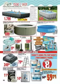 Volantino Mondo Brico Pagina 18: ROBOT PULITORE €249,90, Sale per piscine Poseidon €14,90