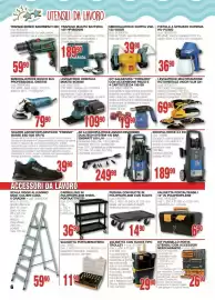 Volantino Mondo Brico Pagina 6: Smerigliatrice doppia VSD-125 Vigor €39,90