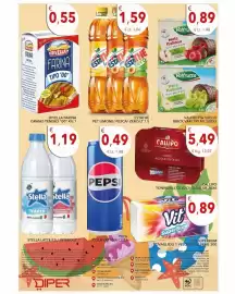 Volantino Diper Pagina 16: ESTATHÈ €1,59, Divella Farina Grano Tenero "00" €0,55