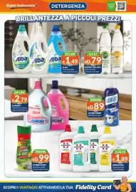 Volantino Mister Risparmio Pagina 3: Alba Ammorbidente €1,49, Strepitoso Detersivo piatti €0,99