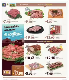 Volantino Re Mercato Lucrezia Pagina 4: PORCHETTA NOSTRA PREPARAZIONE €18,40, CONIGLIO IN PARTI €9,40