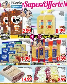Volantino Il Genio Supermercato settimana 32 Pagina 6: Valtidone Pancetta Rustica €14,99, Mellin Omogeneizzato €1,99